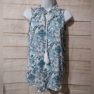 Cure Floral Print Sleeveless Top NEW‎